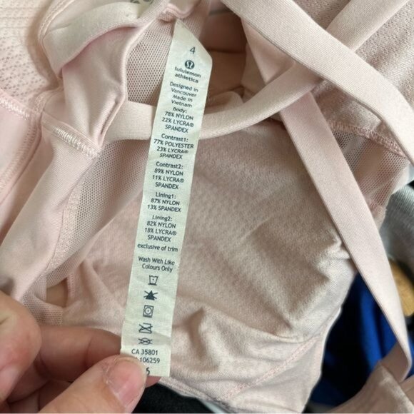 Lululemon Energy Tank Slalom Stripe Pretty Pink / Pretty Pink - Picture 7 of 7